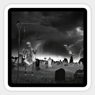 Swinging Halloween Sticker